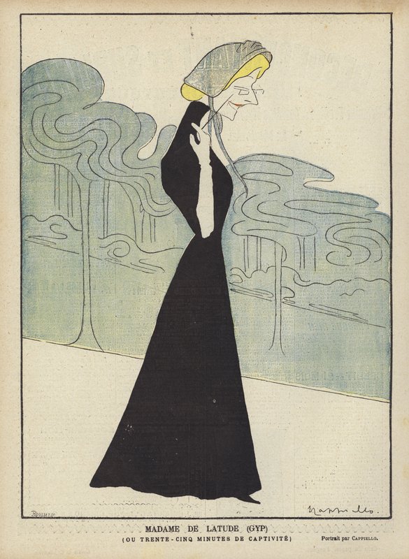 Madame De Latude (GYP), Ilustración para Le Rire de after Leonetto Cappiello