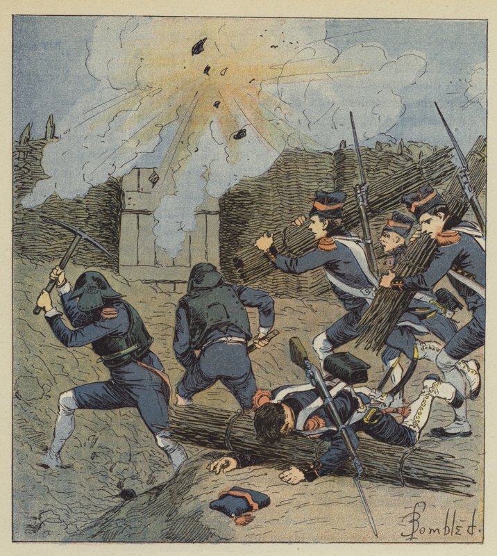 Ninguna de las plazas antiguas estaba a salvo, dejaban de ser defendibles de after Louis Charles Bombled