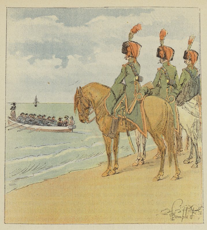 Bonaparte deja Egipto de after Louis Charles Bombled