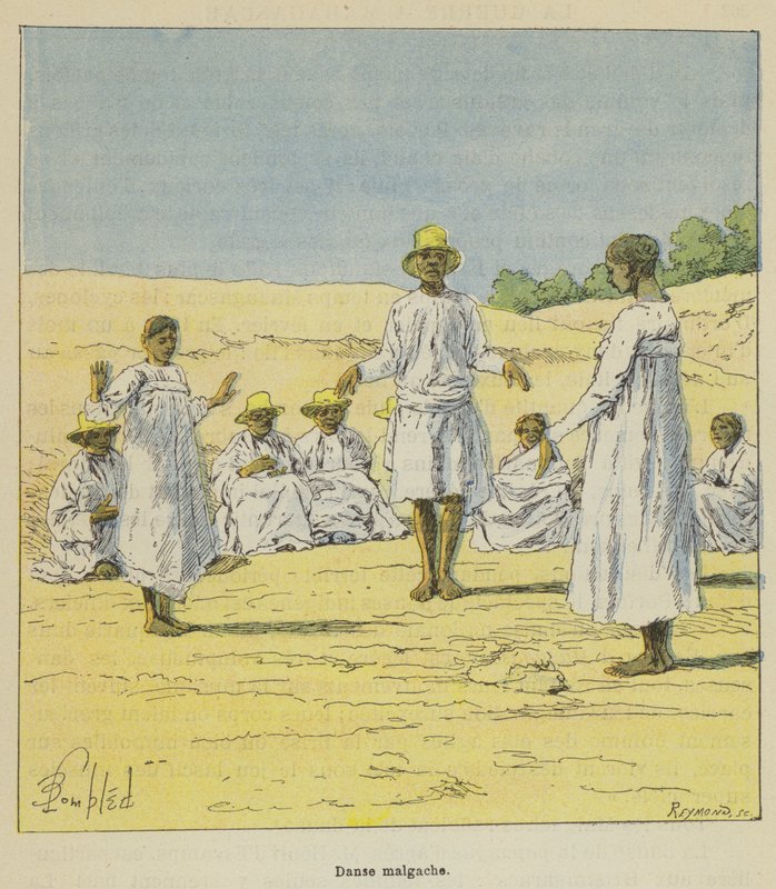 Danza malgache de after Louis Charles Bombled