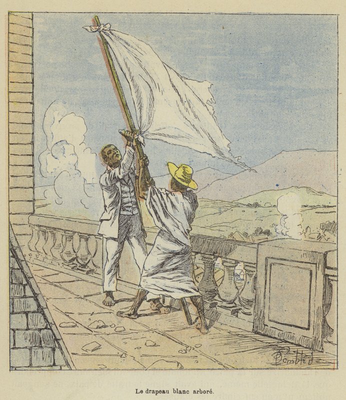 La bandera blanca izada de after Louis Charles Bombled