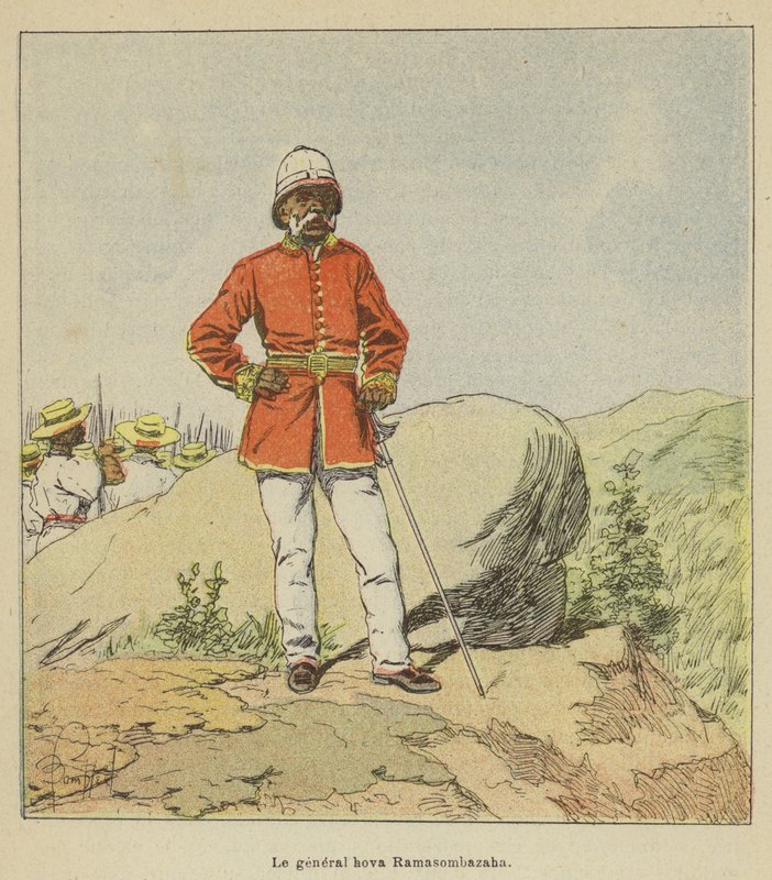 El general hova Ramasombazaha de after Louis Charles Bombled