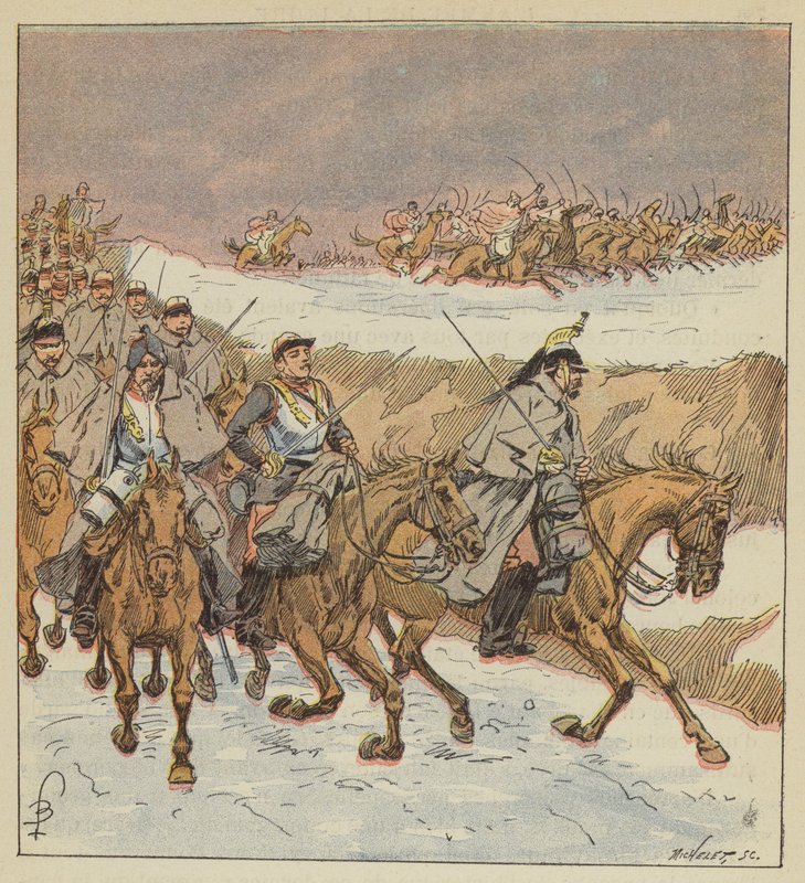 Los árabes del coronel Goursaud liberan, con una carga brillante, al 3º de coraceros de after Louis Charles Bombled