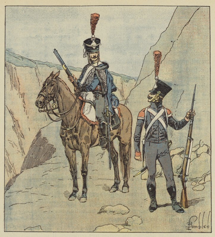 Las provincias limítrofes de los turcos tenían regimientos croatas de after Louis Charles Bombled