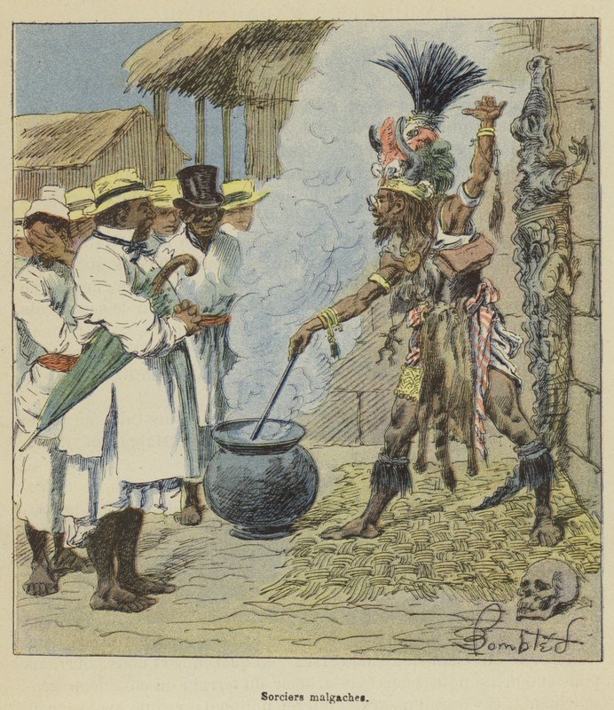 Hechiceros malgaches de after Louis Charles Bombled