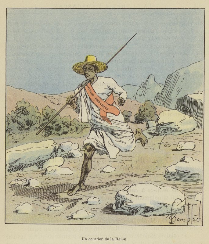 Un mensajero de la Reina de after Louis Charles Bombled