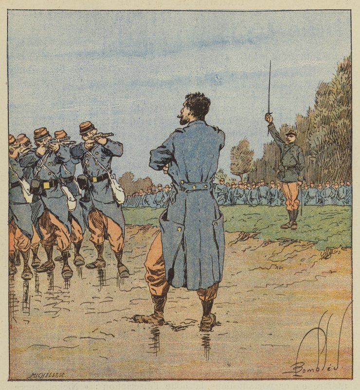 Una ejecución en el 17º cuerpo de after Louis Charles Bombled
