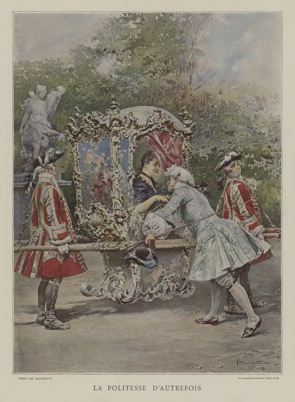 La Cortesía de Antaño de after Ludovico Marchetti