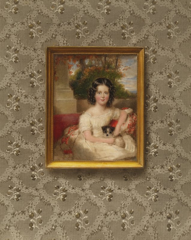 Retrato de la Princesa Ida Schwarzenberg, nacida Princesa de Liechtenstein, de niña de after Moritz Michael Daffinger