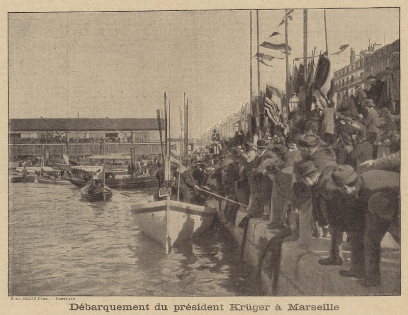 El Presidente Kruger de Transvaal llegando a Marsella de after Nadar
