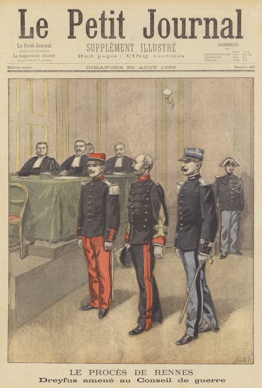 Alfred Dreyfus llevado ante su segundo consejo de guerra en Rennes de after Oswaldo Tofani