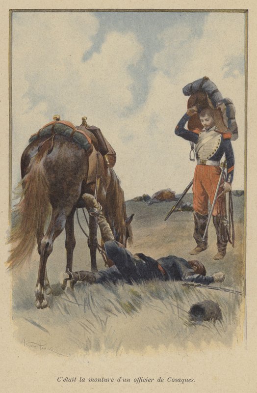 Era el monte de un oficial cosaco de after Paris