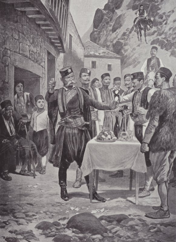 Una costumbre de Pascua montenegrina de after Richard Caton II Woodville