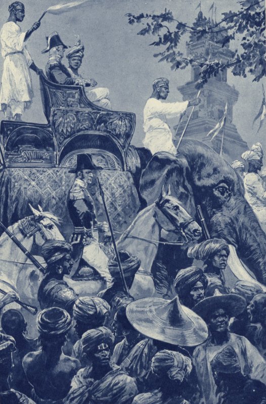 Singapur, los británicos entran en la ciudad, rendida por el Sultán de Johore en 1824 por una suma de dinero de after Richard Caton II Woodville