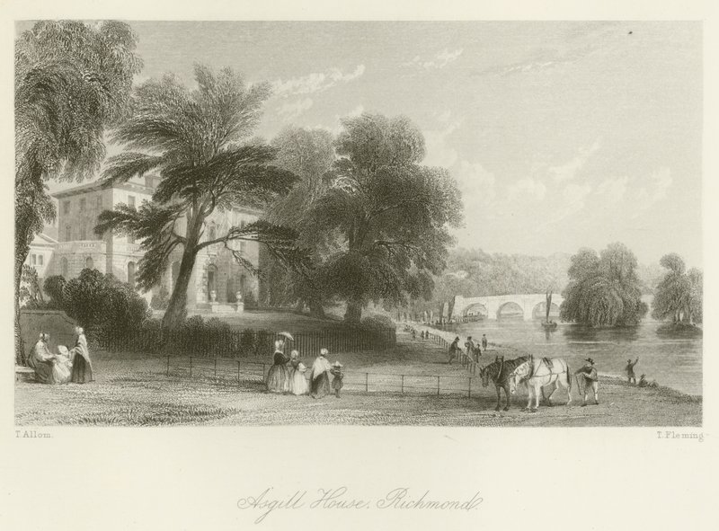 Casa Asgill, Richmond de after Thomas Allom