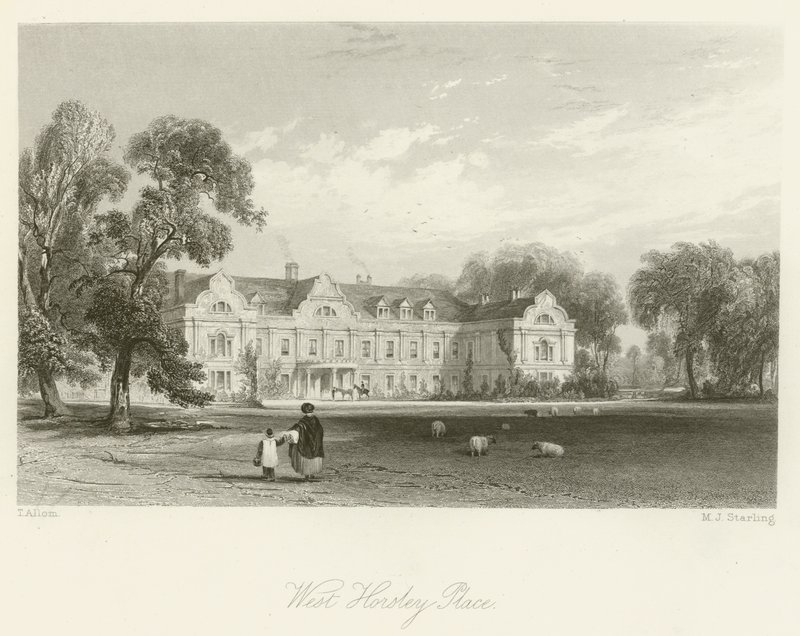 Lugar de West Horsley de after Thomas Allom