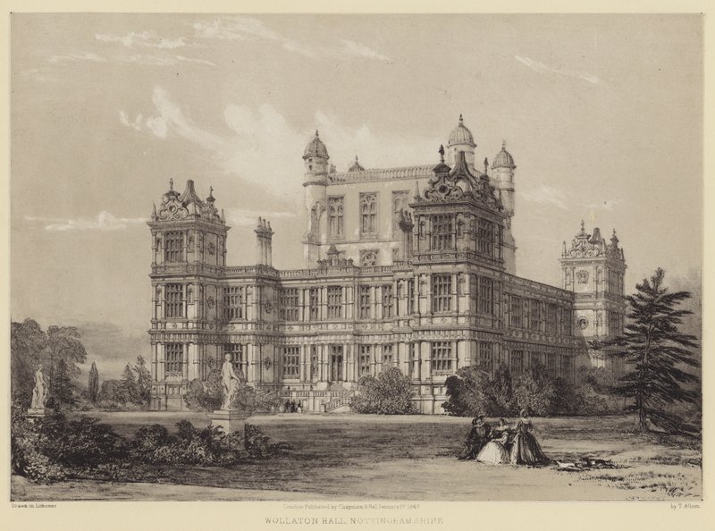 Wollaton Hall, Nottinghamshire de after Thomas Allom