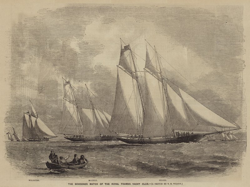 La Regata de Goletas del Royal Thames Yacht Club de after Thomas Harrington Wilson