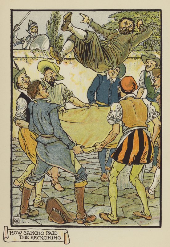 Cómo Sancho pagó la cuenta de after Walter Crane