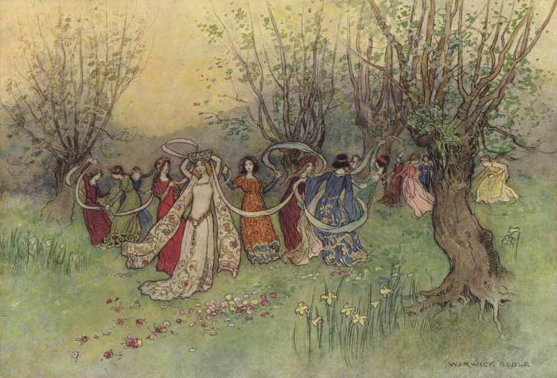 Geoffrey Chaucer, El Libro de la Duquesa de after Warwick Goble