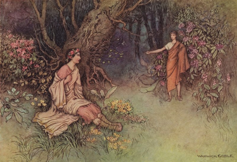 El cuento del caballero de after Warwick Goble