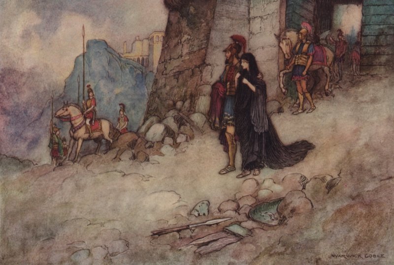Geoffrey Chaucer, Troilo y Crésida de after Warwick Goble