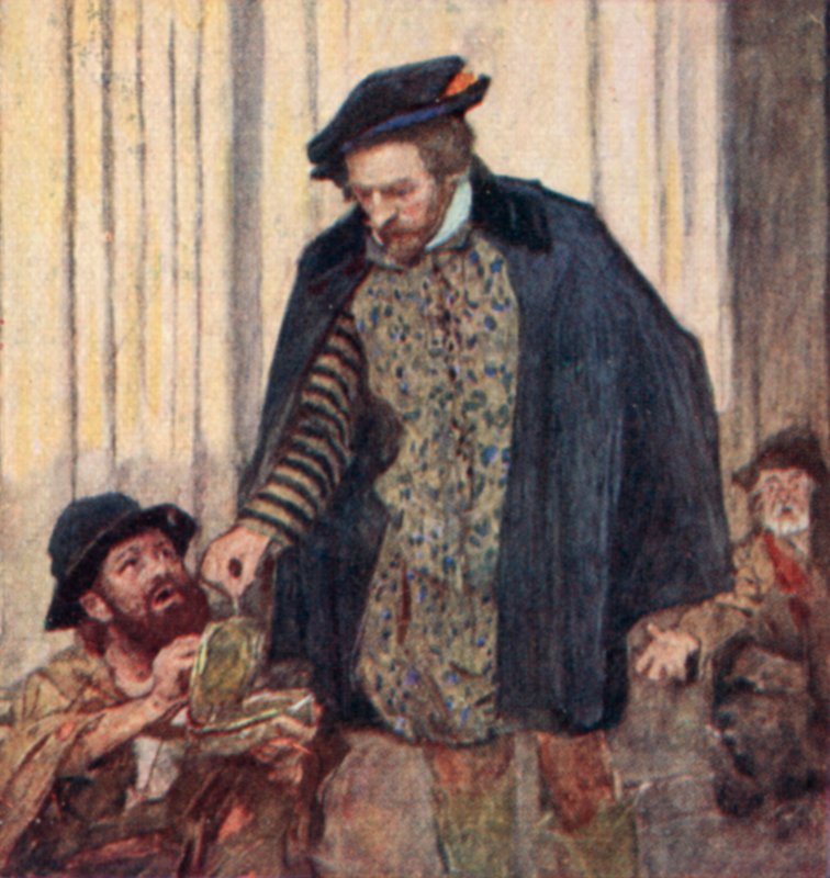 Shakespeare da un penique a un mendigo de after William Hatherell