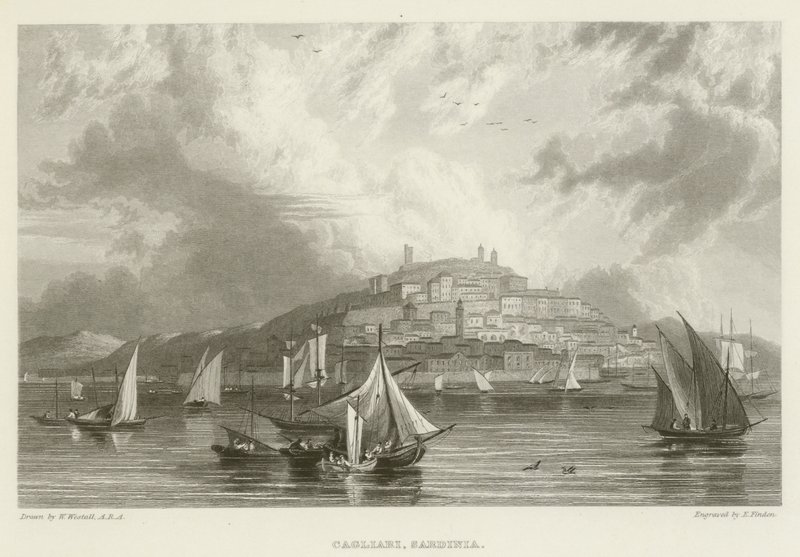 Cagliari, Cerdeña de William after Westall