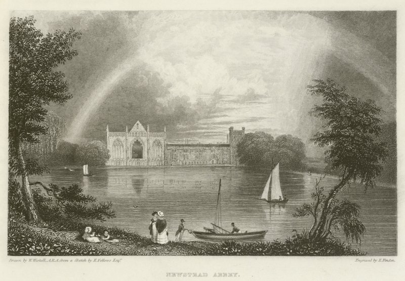 Abadía de Newstead de William after Westall