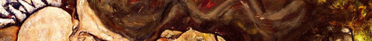El abrazo, 1917 (Egon Schiele), Detail: Verschlungene Köpfe