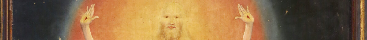 La Resurrección (Matthias Grünewald), Detail: Antlitz Christi im Lichtkranz