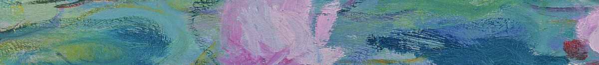 Nenúfares, 1916-19 (Claude Monet), Detail: Rosa Seerosenblüten