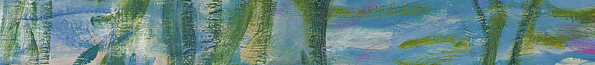 Nenúfares, 1916-19 (Claude Monet), Detail: Herabhängende Weidenzweige