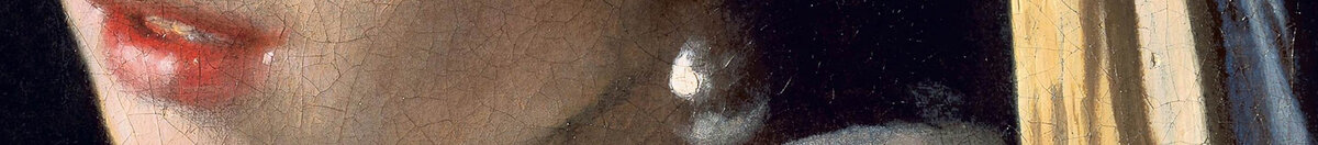 La joven de la perla (Jan Vermeer van Delft), Detail: Der Perlenohrring