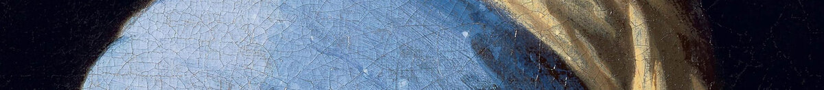 La joven de la perla (Jan Vermeer van Delft), Detail: Blauer Turban