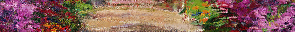 Un sendero en el jardín de Monet, Giverny, 1902 (Claude Monet), Detail: Sonniger Gartenweg
