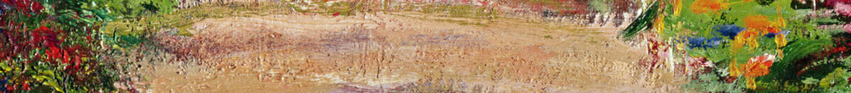 Un sendero en el jardín de Monet, Giverny, 1902 (Claude Monet), Detail: Sonniger Gartenweg