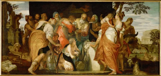 Unción de David (óleo sobre lienzo)