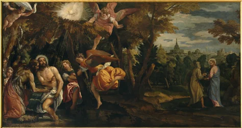 Bautismo y tentación de Cristo, c.1582