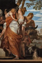 Unción de David, detalle