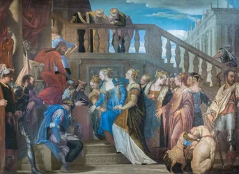 Ester y Asuero,1560-69 (óleo sobre lienzo)