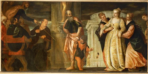 Ester ante Asuero (pintura sobre lienzo)