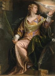 Santa Catalina de Alejandría en Prisión