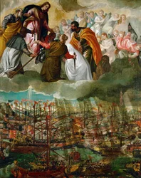 La batalla de Lepanto (óleo sobre lienzo)