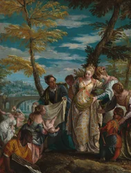 El hallazgo de Moisés, c.1581-1582 (óleo sobre lienzo)
