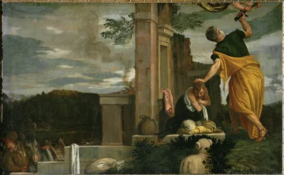 El sacrificio de Isaac (pintura sobre lienzo)