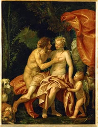 Venus y Adonis (óleo sobre lienzo)