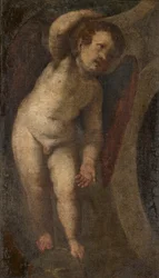 Un putto de pie, c.1548-88 (óleo sobre lienzo)