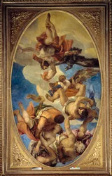 Júpiter fulmina los vicios. Pintura de Paolo Veronese (1528-1588)