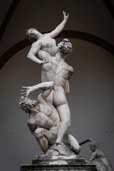 La violación de Proserpina, estatua renacentista de Giambologna, Florencia, Italia, Europa, 2021 (foto)